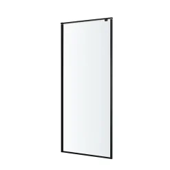 Paroi de douche fixe GoodHome Ezili transparente profilé noir 90 cm