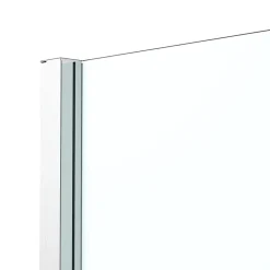 Paroi de douche fixe l.70 x H.195 cm, verre transparent, profilés alu chrome, GoodHome Ledava