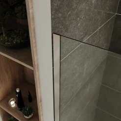 Paroi de douche Italienne ROMA H.200 x 120 cm verre 10 mm centre-opaque - Saniverre