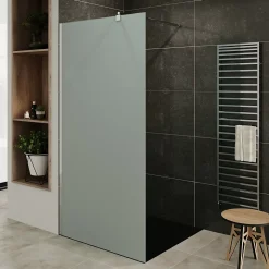 Paroi de douche Italienne ROMA H.200 x 130 cm verre 10 mm opaque - Saniverre
