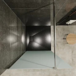 Paroi de douche Italienne ROMA H.200 x 170 cm verre 10 mm opaque - Saniverre