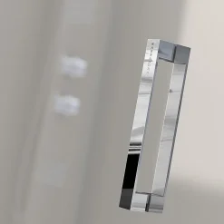 Paroi de douche semi-circulaire 2 verres fixes + 2 portes coulissantes S400 80x80 cm rayon 55cm