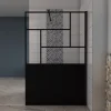 paroi de douche 120x200cm,avec une barre de fixation carrée 140cm,8mm verre anticalcaire,Conception et intimité