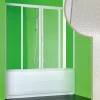 Paroi Pare-Baignoire 150 CM en acrylique mod. Plutone 2 avec ouverture centrale
