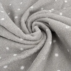 Parure de bain 7 pièces collection EFFICIENT DOTS gris lunar