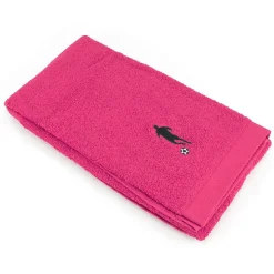 Parure de bain 8 pièces coton 550g/m2 PURE FOOTBALL Rose Fuchsia