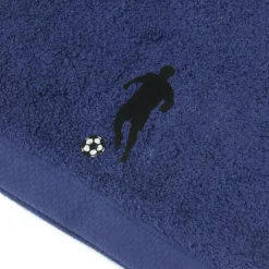 Parure de bain 8 pièces coton 550g/m2 PURE FOOTBALL Bleu Marine