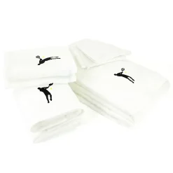 Parure de bain 8 pièces coton 550g/m2 PURE TENNIS Blanc