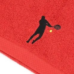 Parure de bain 8 pièces coton 550g/m2 PURE TENNIS Rouge