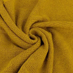 Parure de bain 7 pièces INTENSE à bordures blanches couleur jaune