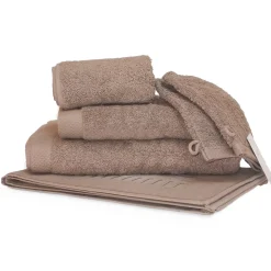 Parure de bain 6 pièces PURE Taupe 550g/m2