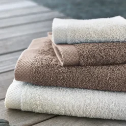 Parure de bain 6 pièces PURE Taupe 550g/m2