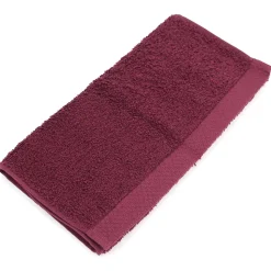 Parure de bain 6 pièces PURE Bordeaux 550g/m2
