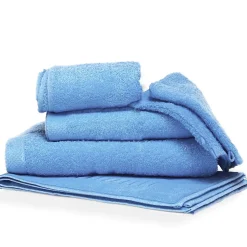 Parure de bain 6 pièces PURE Bleu Ciel 550g/m2