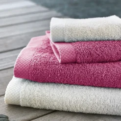 Parure de bain 6 pièces PURE Prune 550g/m2