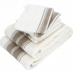 Parure de bain 6 pièces RIBBON II beige