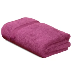 Parure de bain 5 pièces ROYAL CRESENT Rose Vin 650g/m2