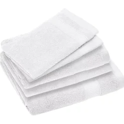 Parure de bain coton 550g/m2 collection NAÏA par lot de 5 Blanc