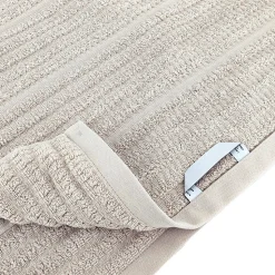 Parure de bain en fils retors pur coton collection SWELL 7 pièces beige