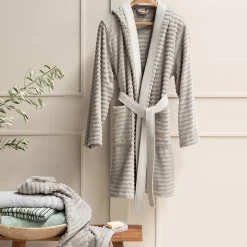 Parure de bain en fils retors pur coton collection SWELL 7 pièces beige