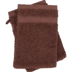 Parure de bain LUXOR 6 pièces marron