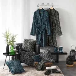 Peignoir Col Chale Collection Leopard