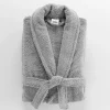 Peignoir Col Chale Tendresse gris perle