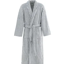 Peignoir polaire homme femme côtelé extra doux Blanc/Lichen XL KASH