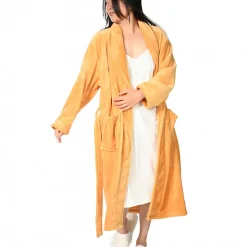Peignoir polaire mixte chaud & doux Caramel XL KOMO