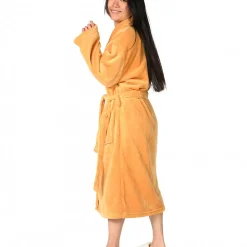 Peignoir polaire mixte chaud & doux Caramel M KOMO