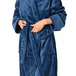 Peignoir polaire mixte chaud & doux Denim M KOMO
