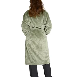 Peignoir polaire mixte chaud & doux Sauge L KOMO