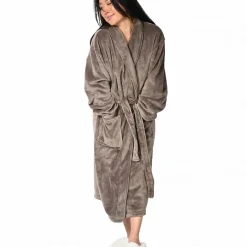 Peignoir polaire mixte chaud & doux Noisette XL KOMO