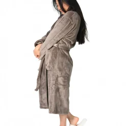 Peignoir polaire mixte chaud & doux Noisette XL KOMO