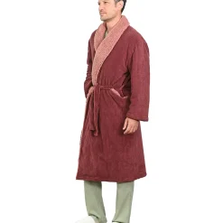 Peignoir polaire mixte côtelé ultra chaud Terre Brulée 5 - XXL NOTTING HILL