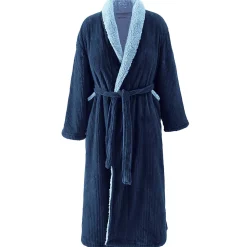 Peignoir polaire mixte côtelé ultra chaud Denim XL NOTTING HILL