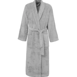 Peignoir éponge homme-femme col châle 400 g/m² Gris Perle L STUDIO