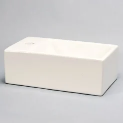 Petit lave main Gain de Place Gauche - Céramique - 30x20 cm - Essento