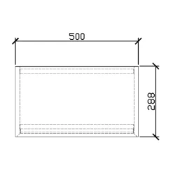 Petit lave-mains en céramique sanitaire KW198 - 42x28x15cm - blanc brillant Sans bonde Pop Up