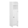 Petit meuble de rangement 1 niche, 1 porte, 1 étagère - H80 cm