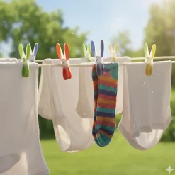 Pinces à linge multicolores bi-matière MSV, 12 pièces