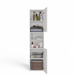 PISA 40 - Colonne de salle de bain 30x40x170 - Meuble salle de bain - Rangement salle de bain - Colonne rangement