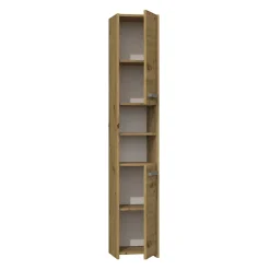 PISA - Armoire Colonne de salle de bains - 170x30x30 cm - Meuble rangement salle de bains