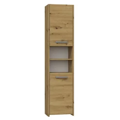 PISA - Armoire colonne de salle de bains - 170x40x30cm - Meuble colonne de rangement salle de bain