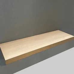 Plan 150 cm en bois aspect lamellé collé recoupable + fixation