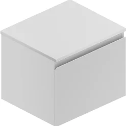 Plan de toilette blanc L.60 x l.51,5 x ép.2 cm, Pura+