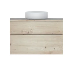 Plan de toilette effet chêne artisan L.90 x l.50 x ép.2 cm, Calao