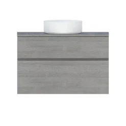 Plan de toilette faible profondeur effet chêne clair L.90 x l.38 x ép.1,8 cm, Calao
