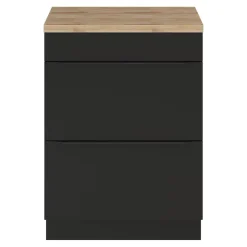 Plan de toilette GoodHome Hartland L. 60 cm chêne
