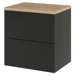 Plan de toilette GoodHome Hartland L. 60 cm chêne